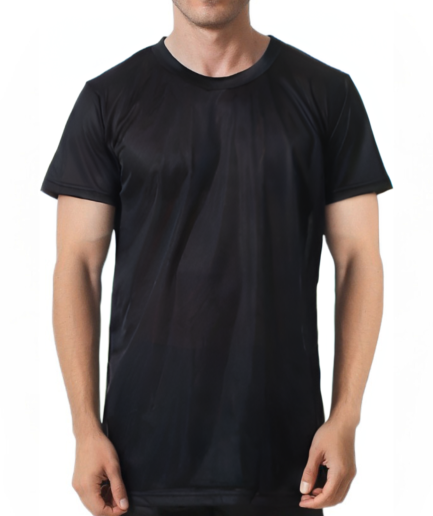 Nylon Tricot Crew Neck T-shirt
